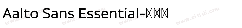 Aalto Sans Essential字体转换 Aalto Sans Essential字体转换